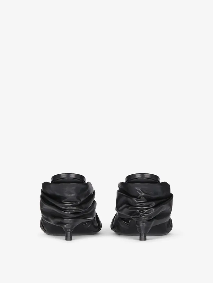 Givenchy Twist Mules In Leather Black Women Heels Givenchy Twist Mules In Leather Black Women Heels