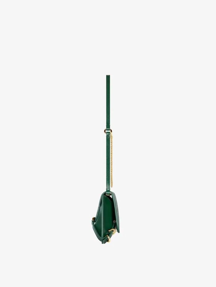 Givenchy Voyou Clutch Bag In Crocodile Effect Leather Emerald Green Women Shoulder Bags Givenchy Voyou Clutch Bag In Crocodile Effect Leather Emerald Green Women Shoulder Bags