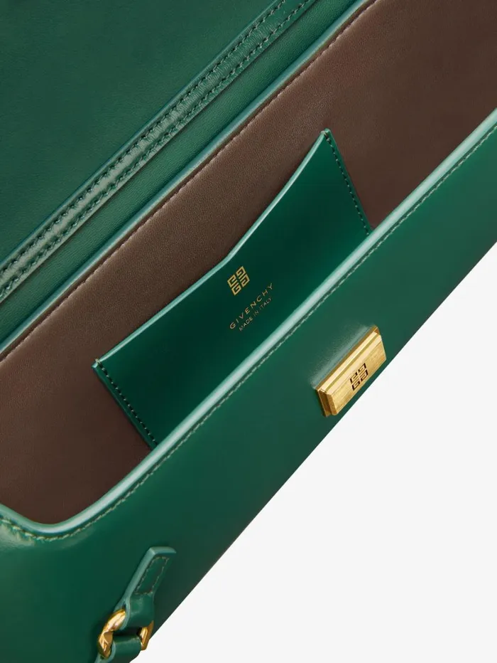 Givenchy Voyou Clutch Bag In Crocodile Effect Leather Emerald Green Women Shoulder Bags Givenchy Voyou Clutch Bag In Crocodile Effect Leather Emerald Green Women Shoulder Bags
