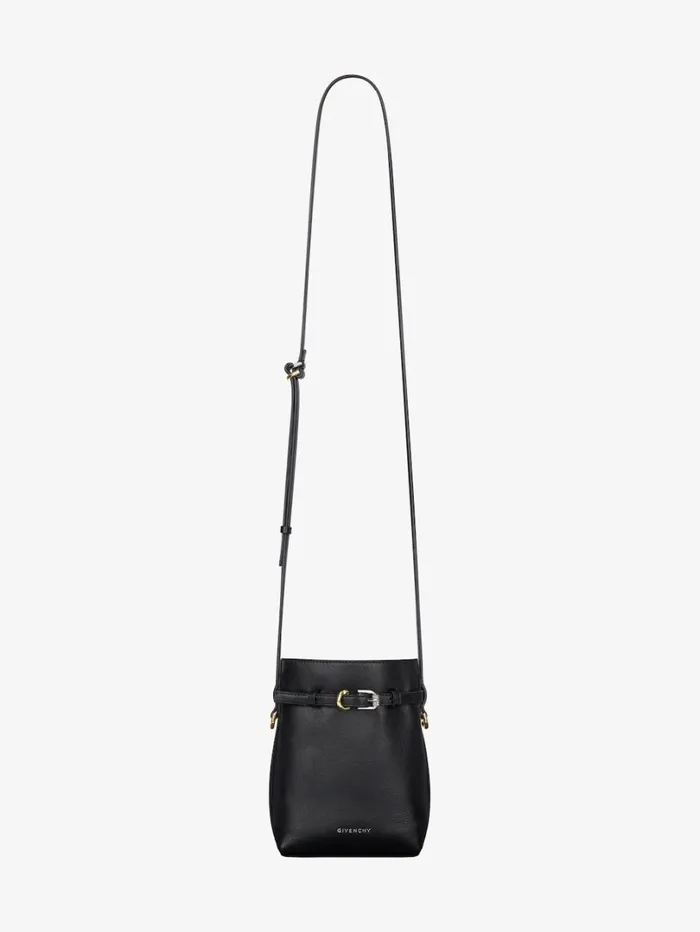 Givenchy Voyou Phone Pouch In Leather Black Women Straps and Other Accessories Givenchy Voyou Phone Pouch In Leather Black Women Straps and Other Accessories