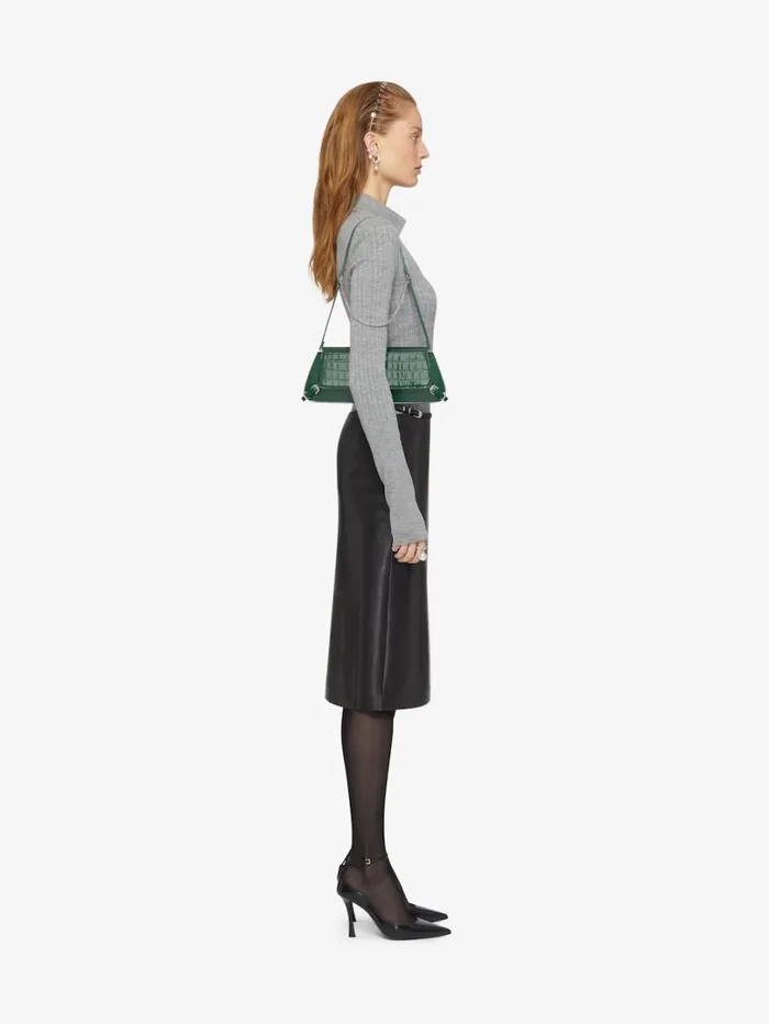 Givenchy Voyou Wrap Skirt In Leather Black Women Skirts