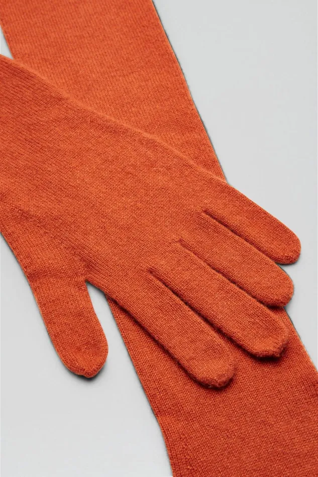 Gloves Women Scanlan Theodore CASHMERE GLOVES Burnt Gloves Women Scanlan Theodore CASHMERE GLOVES Burnt