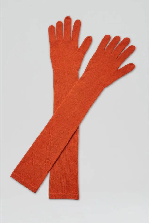 Gloves Women Scanlan Theodore CASHMERE GLOVES Burnt Gloves Women Scanlan Theodore CASHMERE GLOVES Burnt