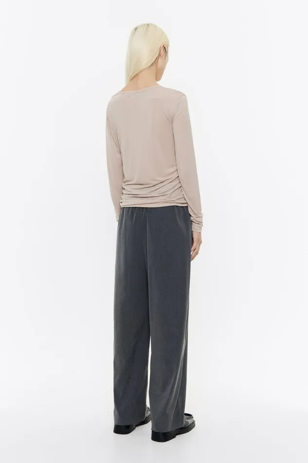 Gray Cool Wool Joggers Grey Women Bimba Y Lola Trousers Gray Cool Wool Joggers Grey Women Bimba Y Lola Trousers