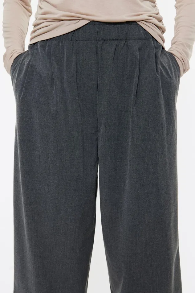 Gray Cool Wool Joggers Grey Women Bimba Y Lola Trousers Gray Cool Wool Joggers Grey Women Bimba Y Lola Trousers
