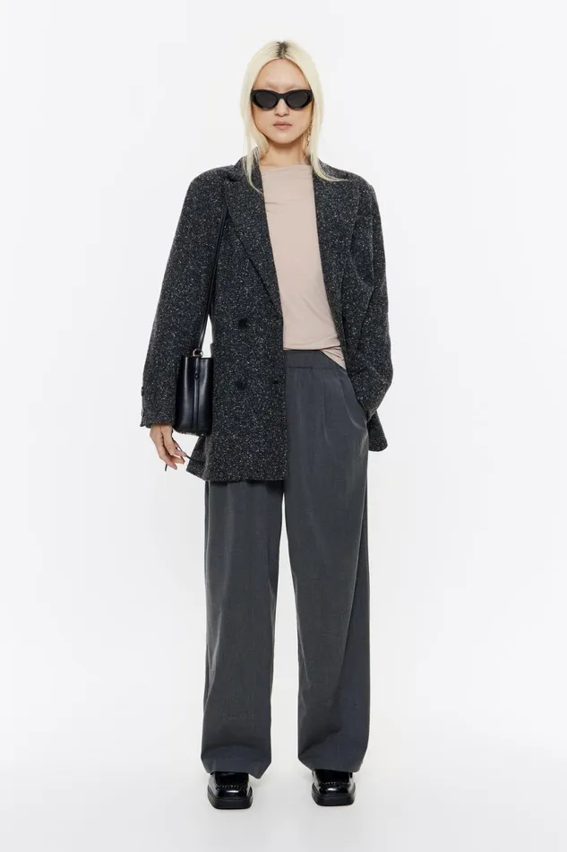 Gray Cool Wool Joggers Grey Women Bimba Y Lola Trousers Gray Cool Wool Joggers Grey Women Bimba Y Lola Trousers