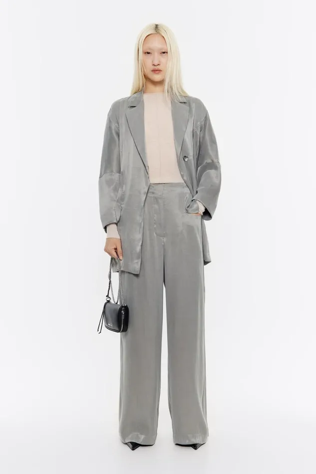 Gray Fluid Trousers Grey Women Bimba Y Lola Trousers Gray Fluid Trousers Grey Women Bimba Y Lola Trousers