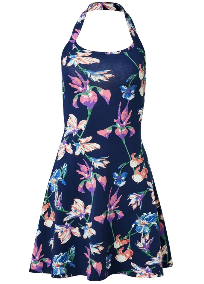 HALTER NECK DRESS Navy Multi Women VENUS Casual Dresses