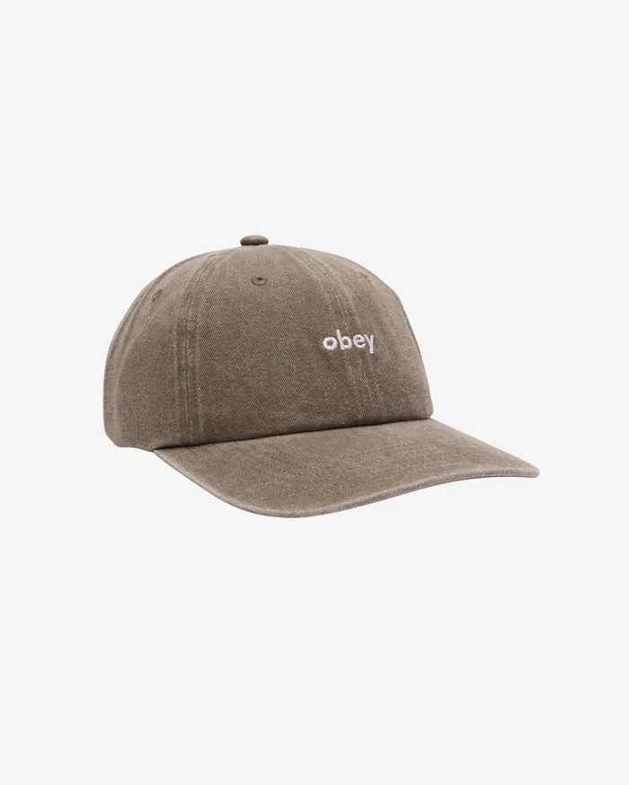 HEADWEAR PIGMENT LOWERCASE HAT Pigment Olive OBEY Clothing Men