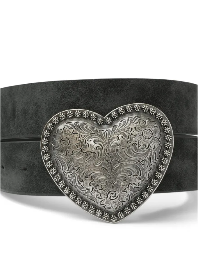 HEART BUCKLE BELT Black Women VENUS Belts