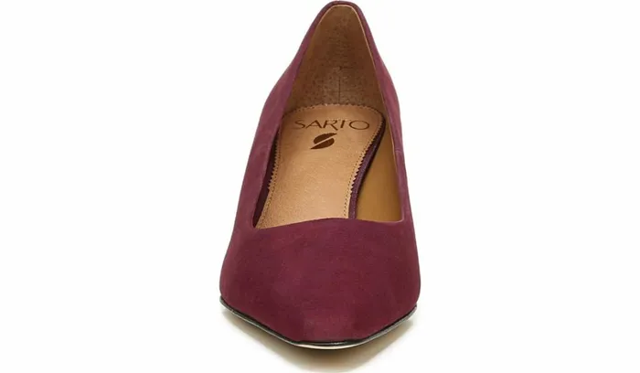 Heels Women Franco Sarto Sarto Regal Pump Bordeaux Suede