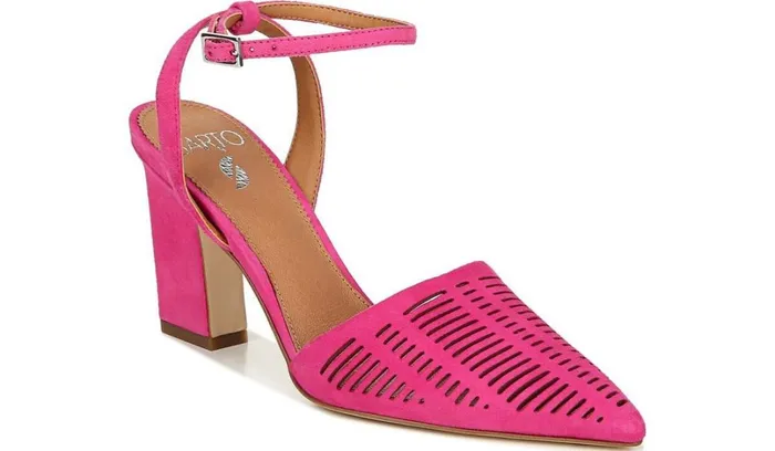 Heels Women Franco Sarto Sarto Starla Pump Fuschia Suede
