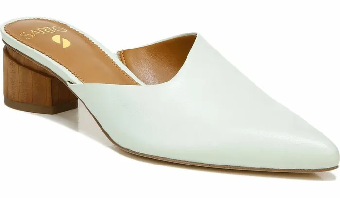 Heels Women Franco Sarto Sarto Visa Mule Cool Mint Leather