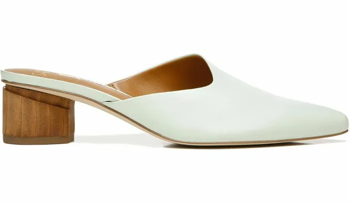 Heels Women Franco Sarto Sarto Visa Mule Cool Mint Leather