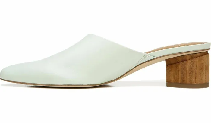 Heels Women Franco Sarto Sarto Visa Mule Cool Mint Leather
