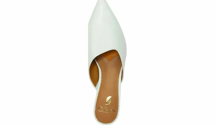 Heels Women Franco Sarto Sarto Visa Mule Cool Mint Leather