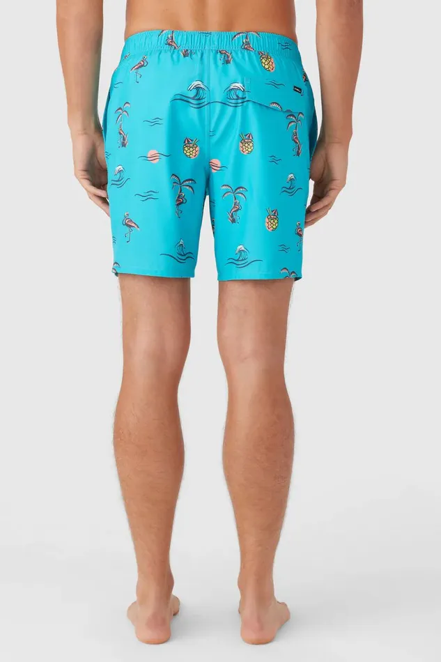 HERMOSA ELASTIC WAIST LINED 17034 SWIM TRUNKS Peacock Blue Men O039NEILL Type