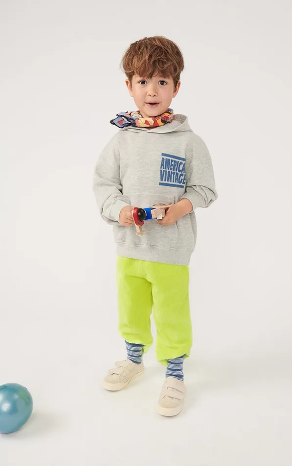 Hoodie Zofbay Heather Grey Kids American Vintage Sweatshirts