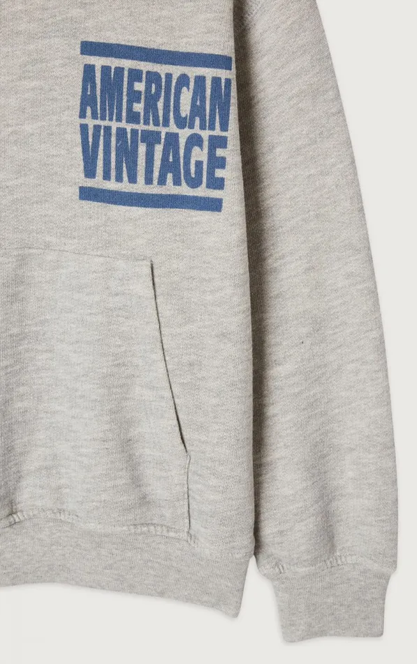 Hoodie Zofbay Heather Grey Kids American Vintage Sweatshirts Hoodie Zofbay Heather Grey Kids American Vintage Sweatshirts