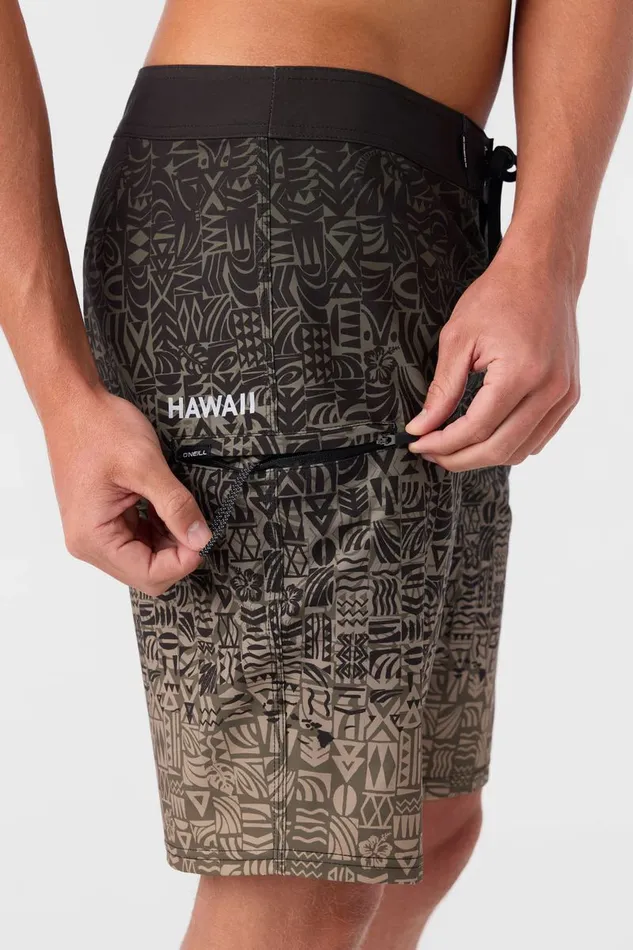 HYPERFREAK HEAT HAWAII 20034 BOARDSHORTS Dark Olive Men O039NEILL Length