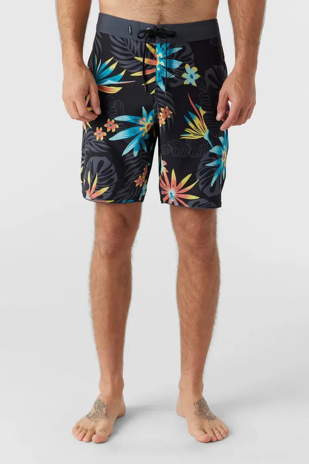 HYPERFREAK MYSTO SCALLOP 19034 BOARDSHORTS Black Men O039NEILL Print Style