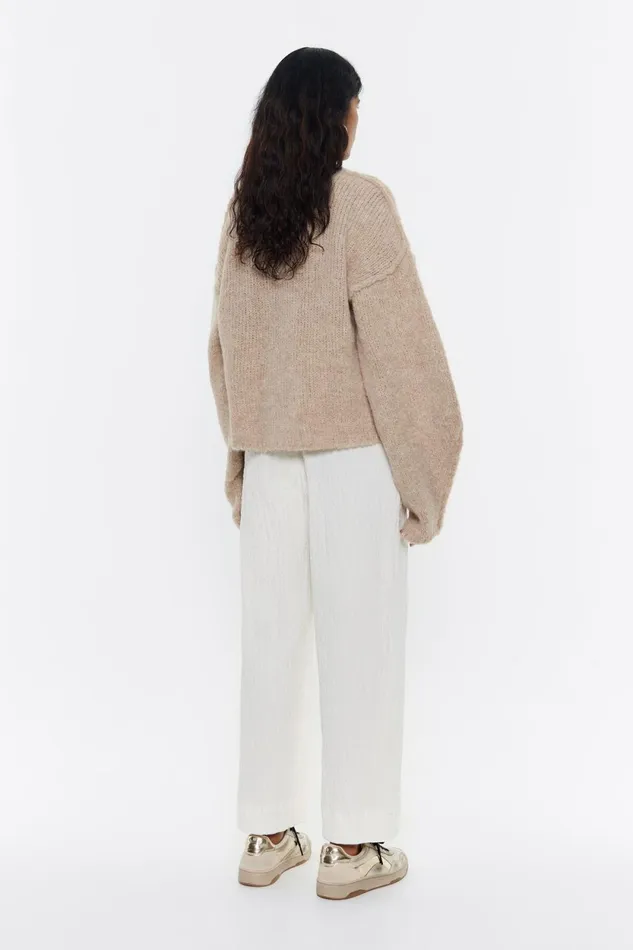 Ivory Darted Carrot Leg Trousers Ivory Women Bimba Y Lola Trousers Ivory Darted Carrot Leg Trousers Ivory Women Bimba Y Lola Trousers