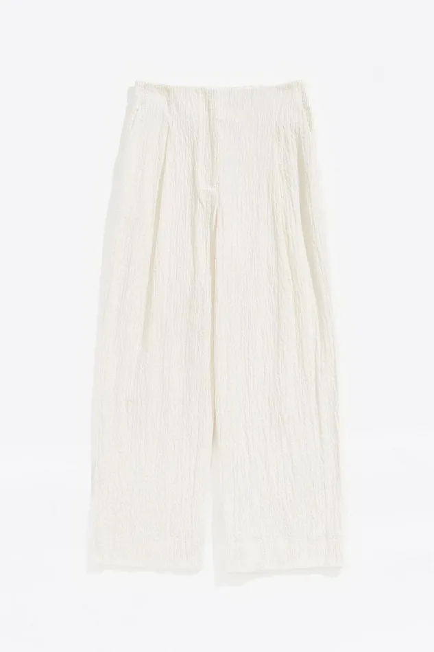 Ivory Darted Carrot Leg Trousers Ivory Women Bimba Y Lola Trousers Ivory Darted Carrot Leg Trousers Ivory Women Bimba Y Lola Trousers