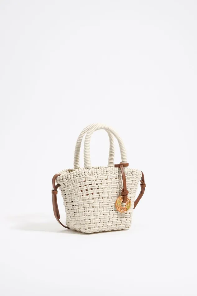 Ivory Plaited Shopper Bag Ivory Women Bimba Y Lola Crossbody Bags