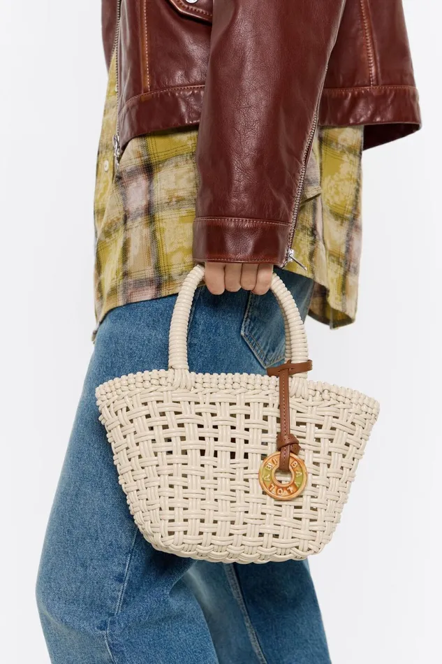 Ivory Plaited Shopper Bag Ivory Women Bimba Y Lola Crossbody Bags Ivory Plaited Shopper Bag Ivory Women Bimba Y Lola Crossbody Bags