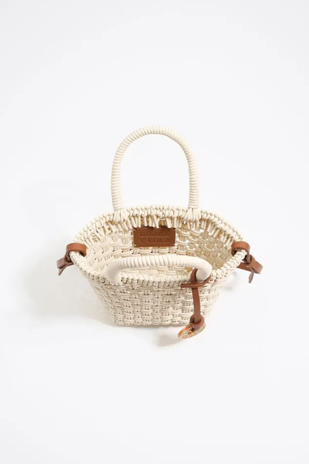 Ivory Plaited Shopper Bag Ivory Women Bimba Y Lola Crossbody Bags Ivory Plaited Shopper Bag Ivory Women Bimba Y Lola Crossbody Bags