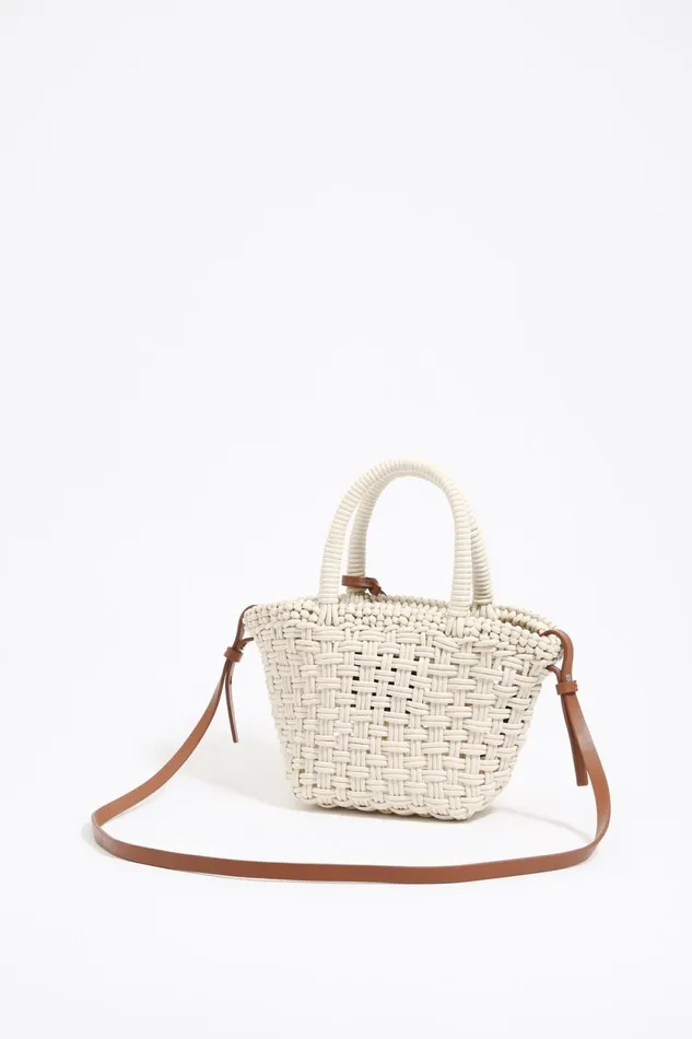 Ivory Plaited Shopper Bag Ivory Women Bimba Y Lola Crossbody Bags Ivory Plaited Shopper Bag Ivory Women Bimba Y Lola Crossbody Bags
