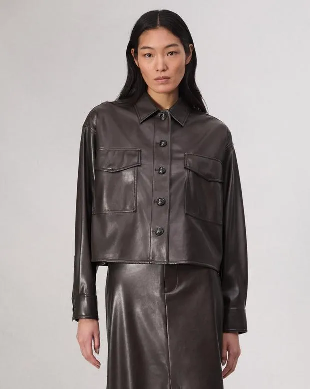 Jackets and Coats Women Rag and Bone Jaiden Shirt Jacket Dk Brown