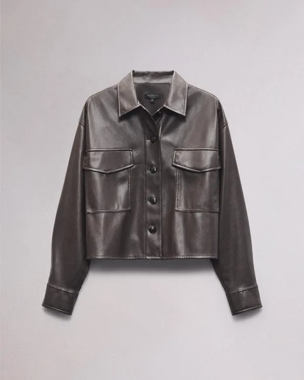 Jackets and Coats Women Rag and Bone Jaiden Shirt Jacket Dk Brown