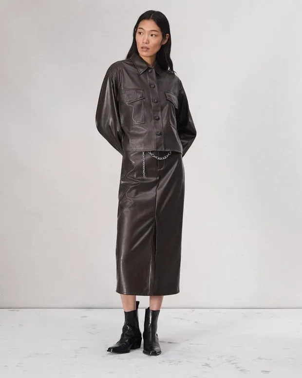 Jackets and Coats Women Rag and Bone Jaiden Shirt Jacket Dk Brown