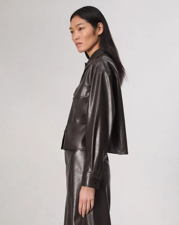 Jackets and Coats Women Rag and Bone Jaiden Shirt Jacket Dk Brown