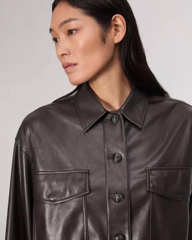 Jackets and Coats Women Rag and Bone Jaiden Shirt Jacket Dk Brown