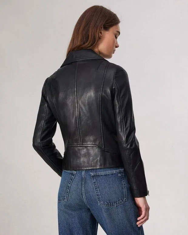 Jackets and Coats Women Rag and Bone Mack Leather Jacket Black