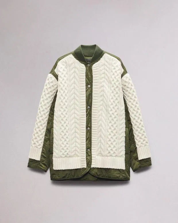 Jackets and Coats Women Rag and Bone Winnie MixedMedia Jacket Natural