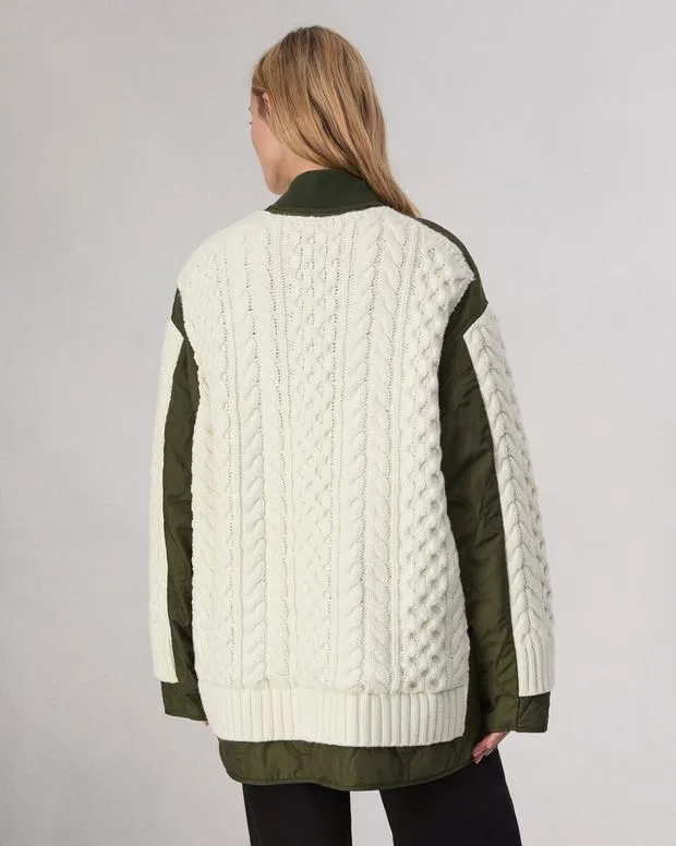 Jackets and Coats Women Rag and Bone Winnie MixedMedia Jacket Natural