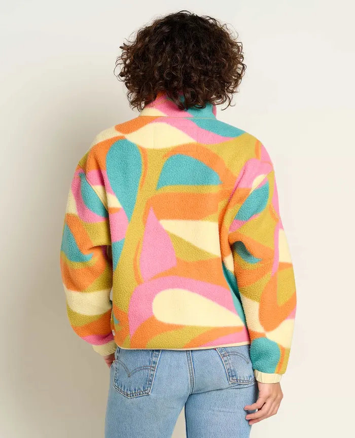 Jackets and Layers Women8217s ToadandCo Women8217s Campo Fleece Jacket Shapes Print