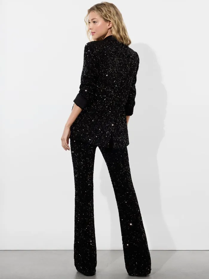 Jackets Coats Women Alice Olivia Justin Sequin Blazer Black