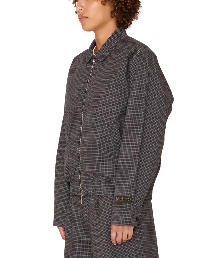JACKETS OBEY Clothing Women THURSDAY PLAID JACKET Charcoal Multi