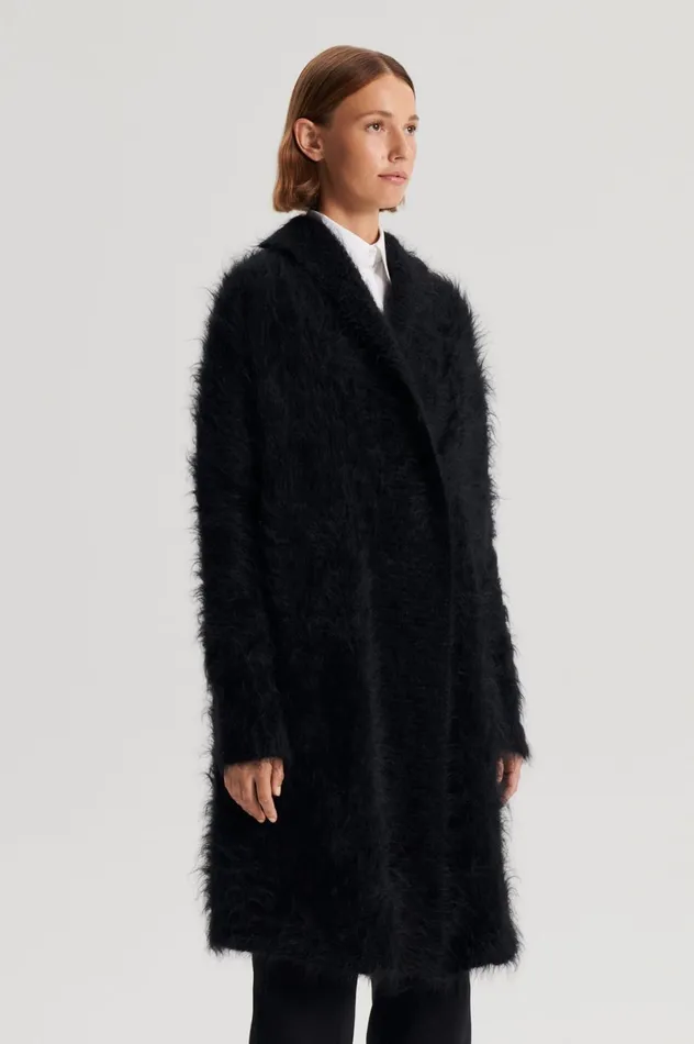 Jackets Women Scanlan Theodore BRUSHED MOHAIR CARDIGAN 3 Black Jackets Women Scanlan Theodore BRUSHED MOHAIR CARDIGAN 3 Black