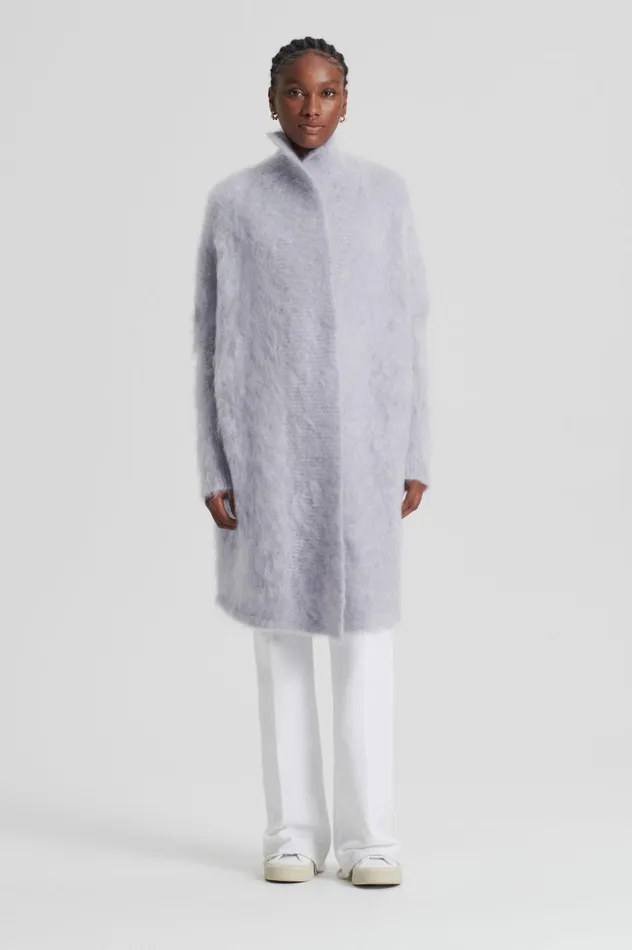 Jackets Women Scanlan Theodore BRUSHED MOHAIR CARDIGAN 3 Palegrey Jackets Women Scanlan Theodore BRUSHED MOHAIR CARDIGAN 3 Palegrey