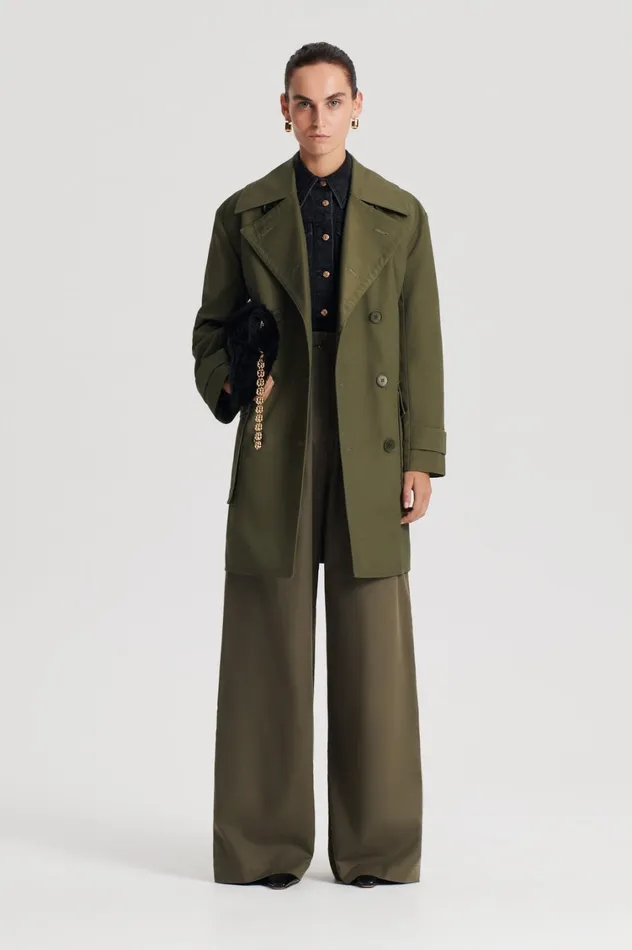 Jackets Women Scanlan Theodore TRENCH COAT Jungle