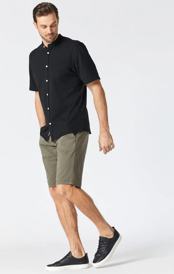 Jacob Shorts In Dusty Olive Sateen Twill Men Mavi Jeans Shorts Jacob Shorts In Dusty Olive Sateen Twill Men Mavi Jeans Shorts