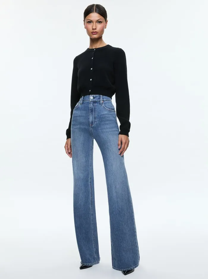 Jeans Women Alice Olivia Weezy Jean Avery Blue