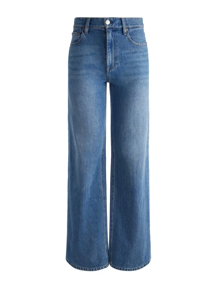 Jeans Women Alice Olivia Weezy Jean Avery Blue