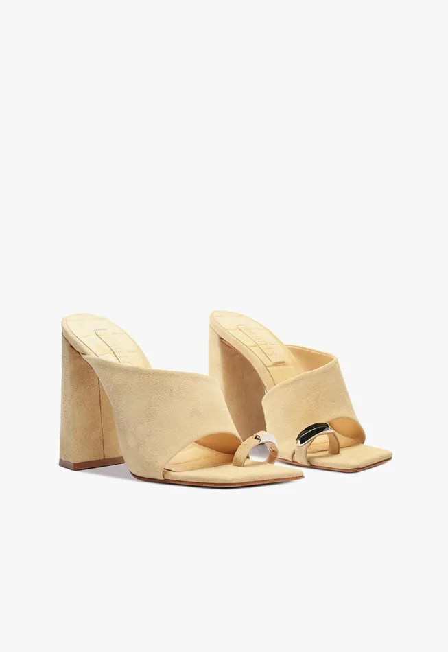 Jodie Sandal Beige Women Schutz Shoes Mules