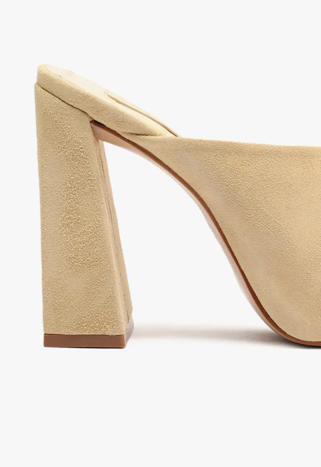 Jodie Sandal Beige Women Schutz Shoes Mules